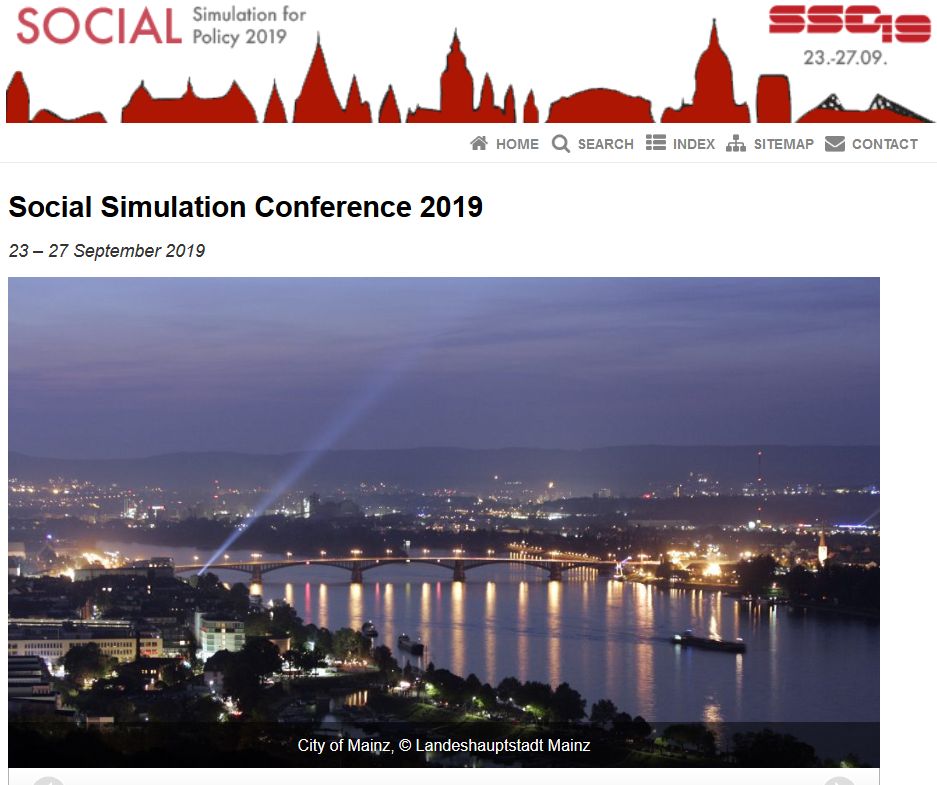 SMARTEES at the Social Simulation Conference 2019
